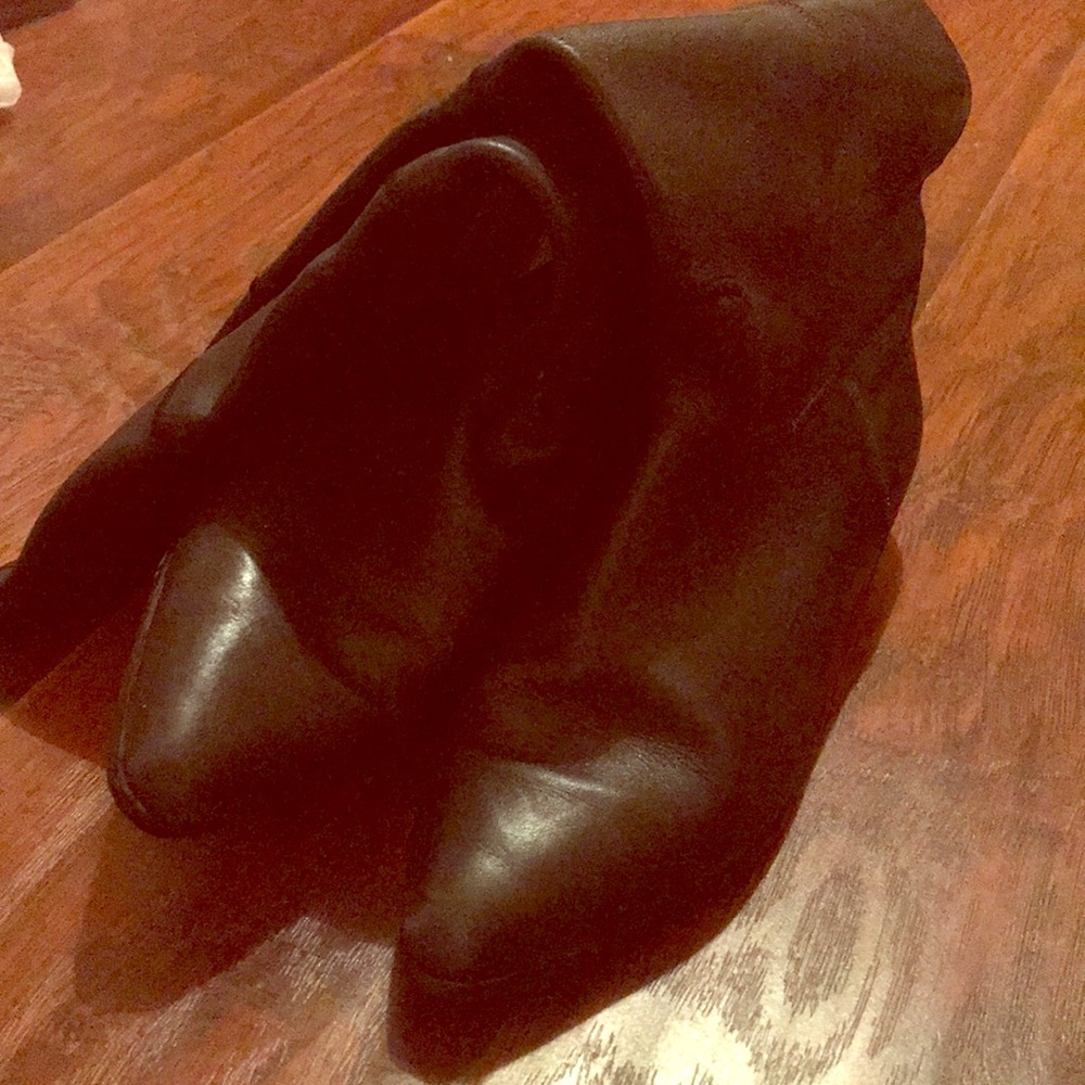 Black tall boots